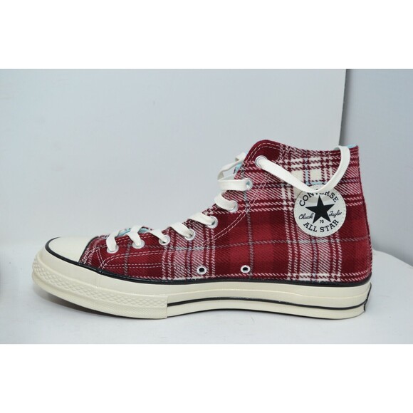 Converse Chuck Taylor All Star 70 Hi Red White Plaid Pack W13.5/ M 11.5 -162403C - Picture 6 of 16
